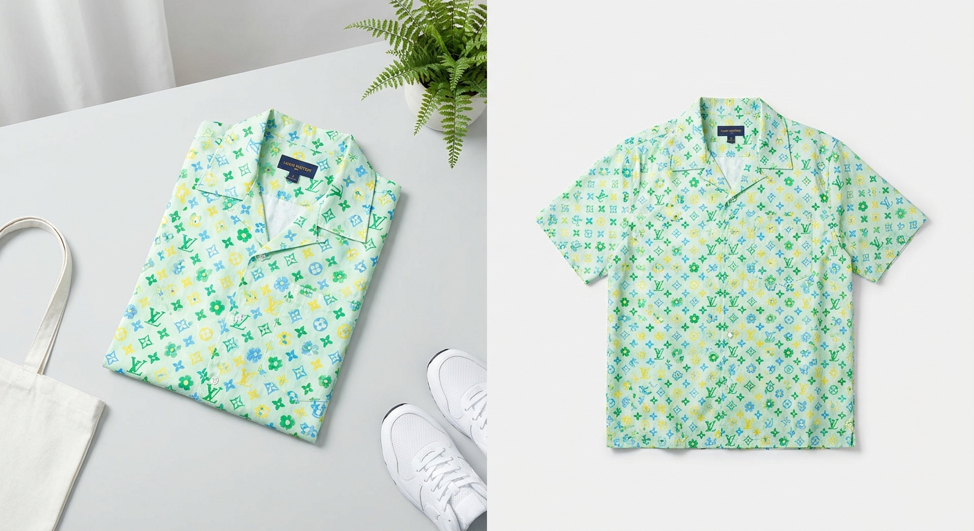 open collar shirt