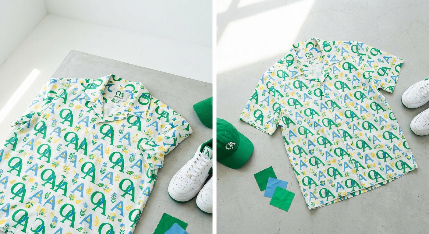 open collar shirt